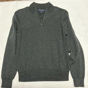 Boys Gray Brooks Brothers pullover.